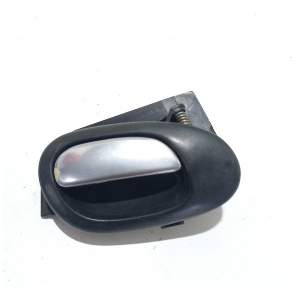 Maçaneta Interna Traseira Esquerda Peugeot 207 Prata Traseira