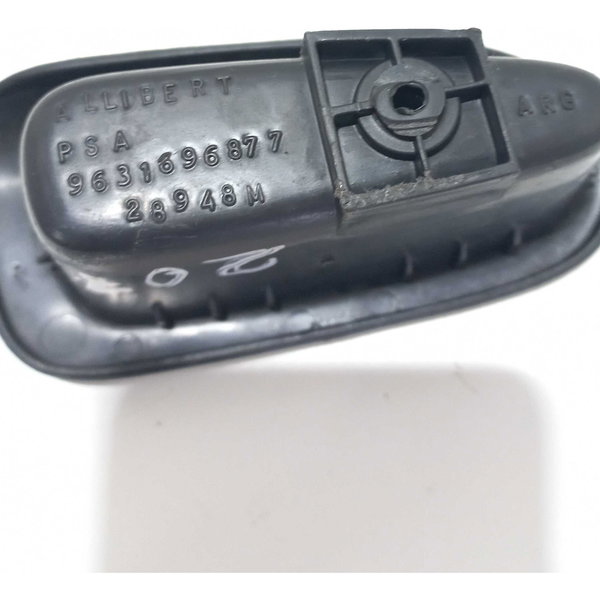 Puxador Porta Traseira Esquerda Peugeot 207 Preto