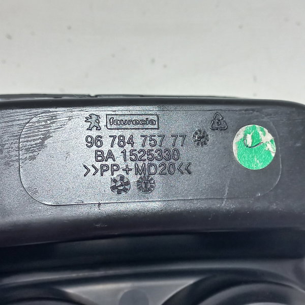 Moldura Porta Copos Peugeot 208 1.5 2014 Preto