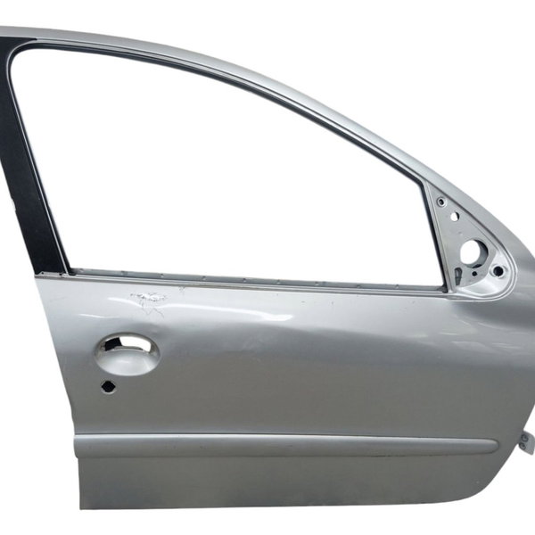 Porta Dianteira Direita Peugeot 206 2004 2005 Detalhe Dianteira Direito Prateado