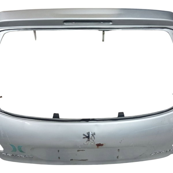 Tampa Traseira Peugeot 206 2004 2005 2006 Prateado