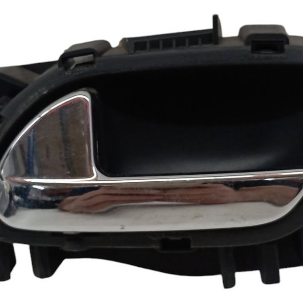 Maçaneta Interna Dianteira Esquerda Citroen C3 2014 2015 Preto Dianteira