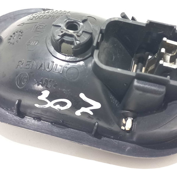 Maçaneta Interna Traseira Esquerda Peugeot 307 Prata Traseira