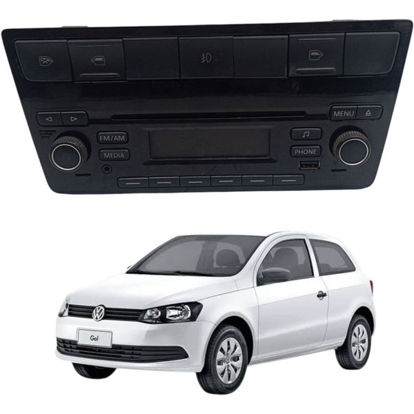 Radio Cd Player Original Volkswagen Gol G5 G6 2014 2015