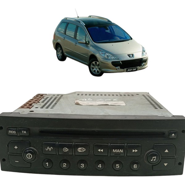 Radio Cd Player Original Peugeot 307 2004 2005 2006