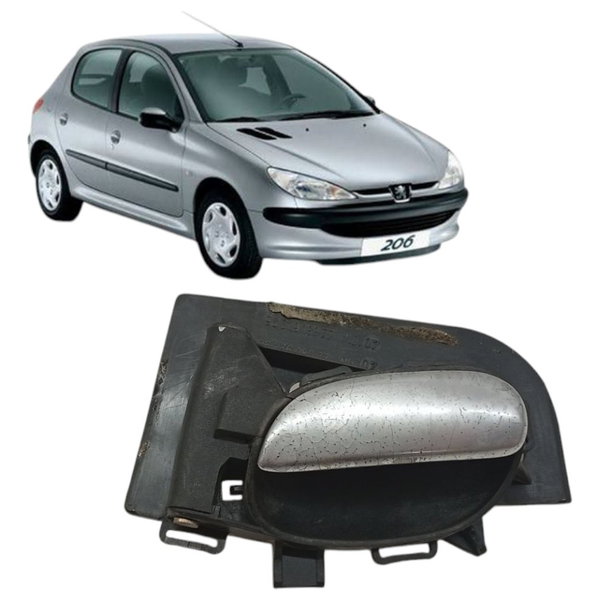 Maçaneta Interna Traseira Direita Peugeot 206 2003 2004 2005