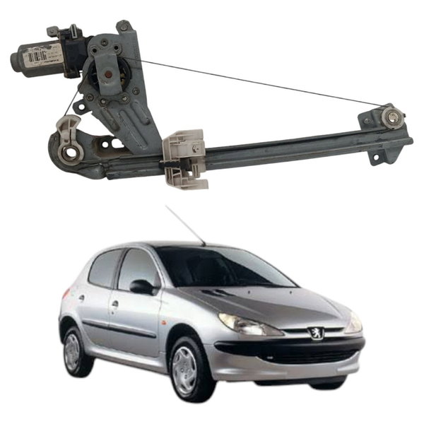 Máquina Vidro Traseiro Esquerdo Peugeot 206 2004 2005 2006