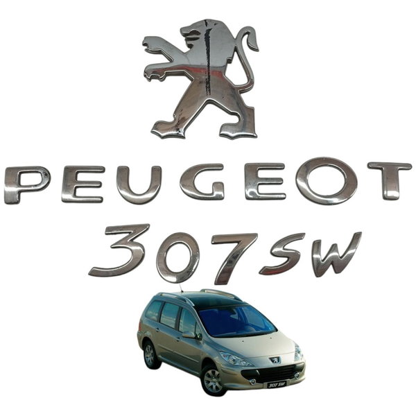 Emblema Traseiro Peugeot 307 Sw 2004 2005