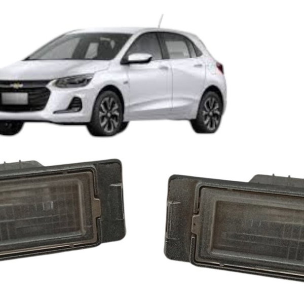 Par Lanterna Luz Placa Chevrolet Onix 2020 2021 2022