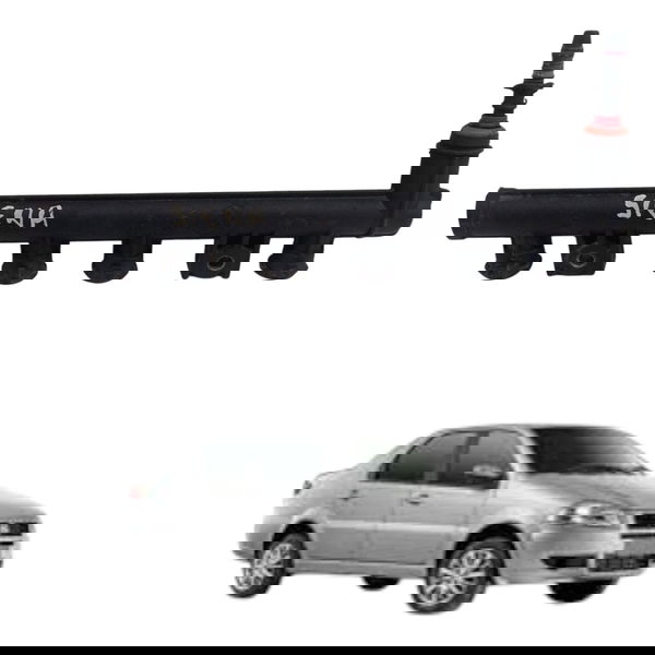 Flauta Bico Injetor Fiat Palio Siena 1.0 8v 2009 2010