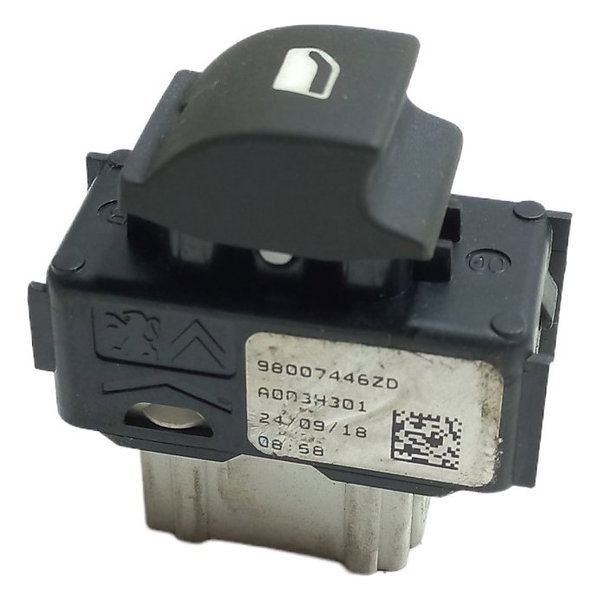 Botão Vidro Elétrico Dianteiro Direito Citroen C3 2018