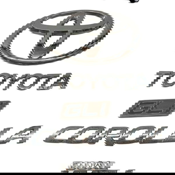 Kit Emblema Tampa Traseira Toyota Corolla 2016 2017