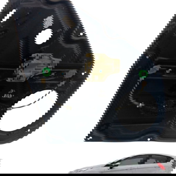 Maquina Vidro Traseira Esquerda Ford New Fiesta 2015 2016