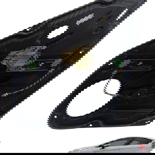 Maquina Vidro Traseira Direita Ford New Fiesta 2015 2016