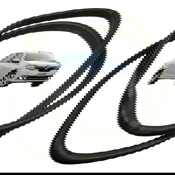 Borracha Porta Traseira Esquerda Renault Logan 2016 2017