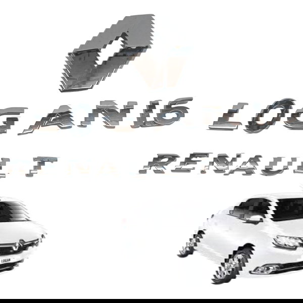 Emblema Tampa Traseira Renault Logan 1.6 2016 2017