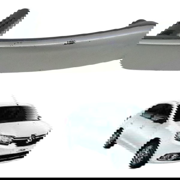 Puxador Porta Dianteira Esquerda Renault Logan 2016 2017
