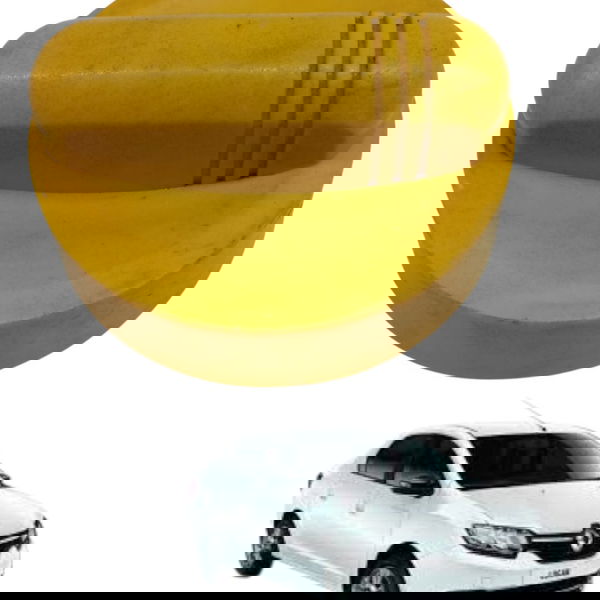 Tampa Óleo Motor Renault Logan 1.6 8v 2016 2017 Amarelo