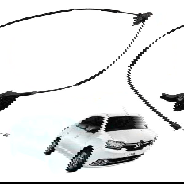 Cabo Alavanca Abertura Capo Renault Logan 2016 2017