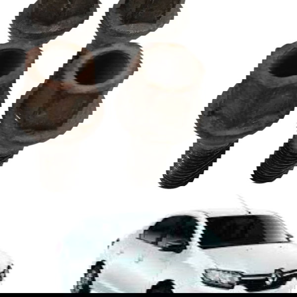 Jogo Parafusos Roda Renault Logan 2016 2017 Amarelo