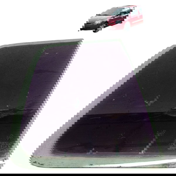 Vidro Fixo Traseiro Direito C/borracha Renault Clio 2002