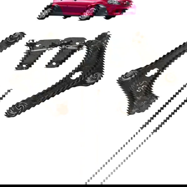 Kit Suspensão Par Amortecedor Porta Mala Citroen C3 1.4 2008