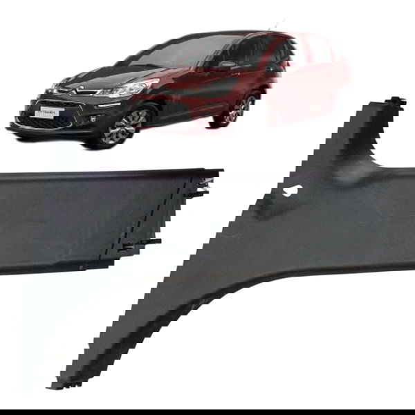 Moldura Inferior Coluna Central Esquerda Citroen C3 2015