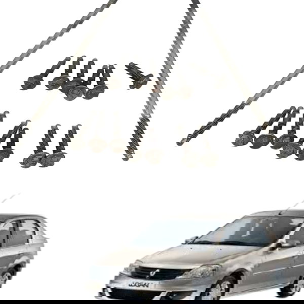 Kit Parafuso Fixação Carter Renault Logan 1.6 16v 2009