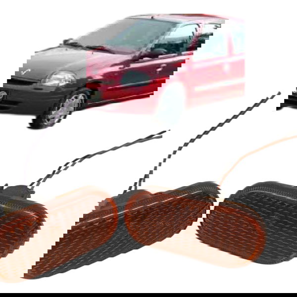 Par Lanterna Pisca Lateral Paralama Renault Clio 2007 2008