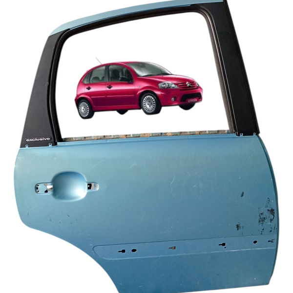 Porta Traseira Direita Citroen C3 2003 Detalhes