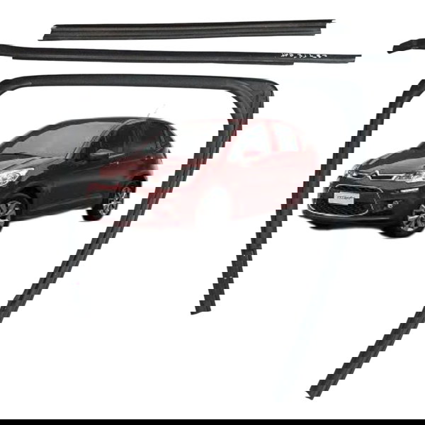 Kit Pestana Canaleta Traseira Esquerda Citroen C3 2018
