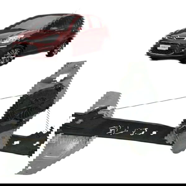 Maquina Viidro Eletrico Traseiro Esquerdo Citroen C3 2018