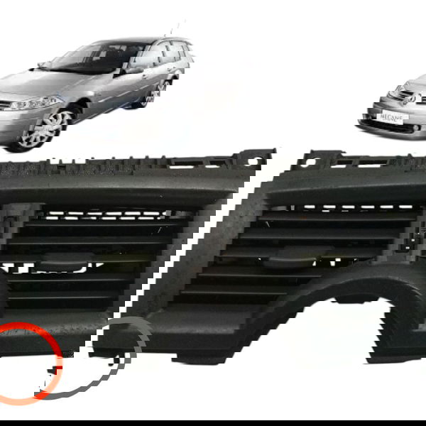 Difusor Painel Central Renault Megane 2009 Detalhe