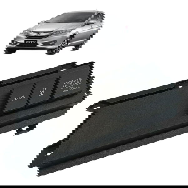 Moldura Painel Usb 12v Honda City Ex 2019