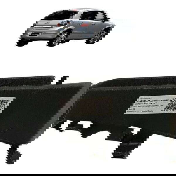 Moldura Tampão Bagagito Traseiro Direito Vectra 2009 Detalhe