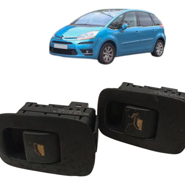 Botão Vidro Eletrico Traseiro Citroen C4 Picasso 2009