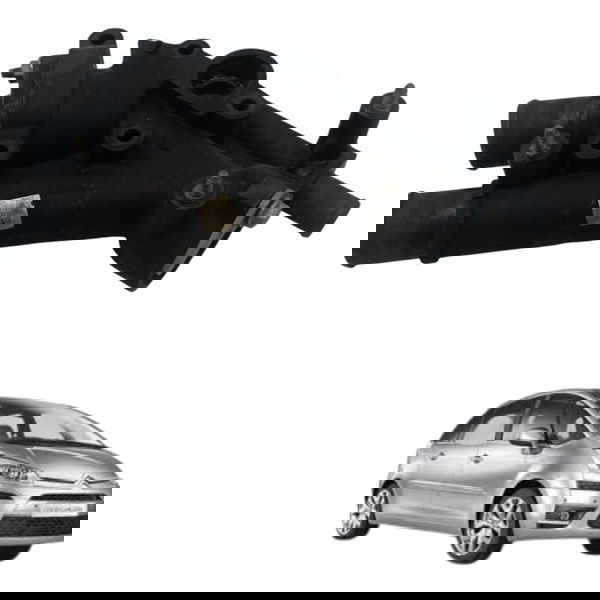 Carcaça Válvula Termostática Citroen C4 Picasso 2.0 2009