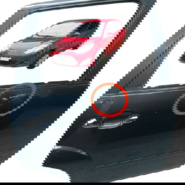 Porta Traseiro Direita Ford Fiesta 2013 Detalhe