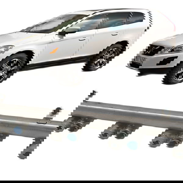 Flauta Bico Injetor Volvo Xc60 2.0 T5 2012 2013