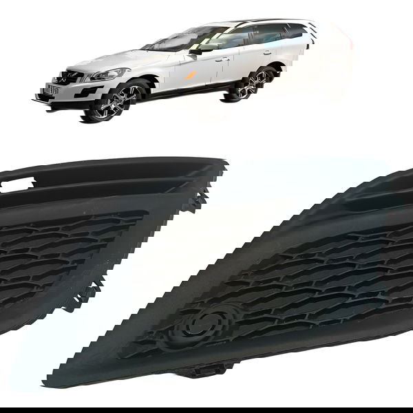 Moldura Parachoque Dianteiro Esquerdo Volvo Xc60 T5 2012