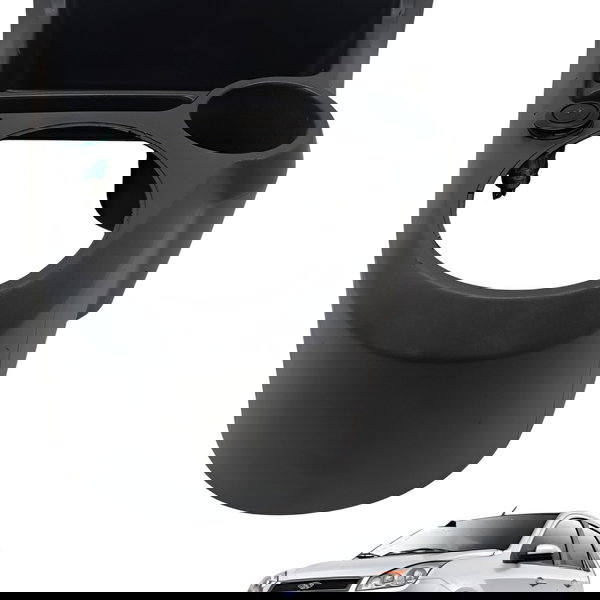 Moldura Console Central Tomada12v Ford Fiesta 2007 Detalhe