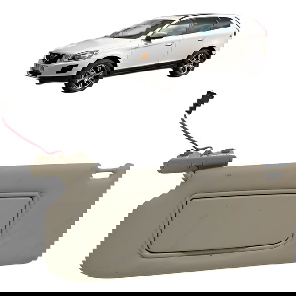 Quebra Sol Espelho Esquerdo Volvo Xc60 2.0 T5 2012