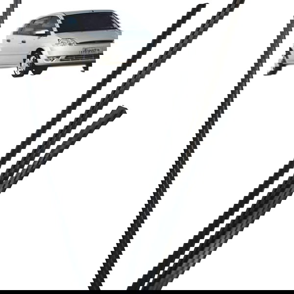 Kit Pestana Canaleta Dianteira Esquerdo Ford Fiesta 2007