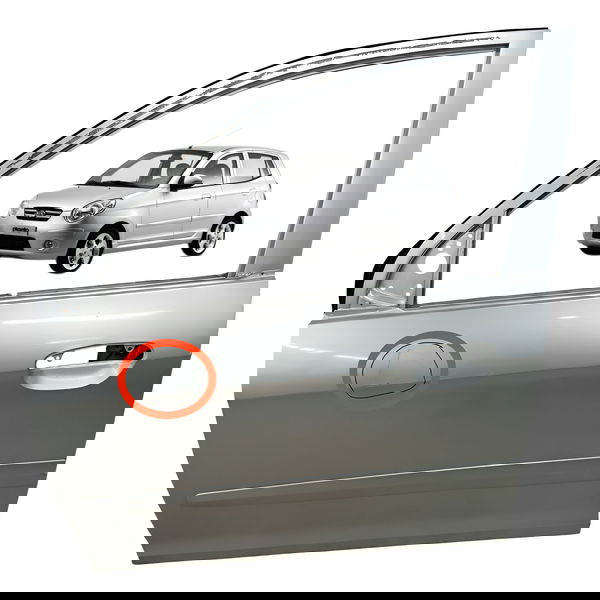 Porta Dianteira Esquerda Kia Picanto 1.0 2009 Detalhe