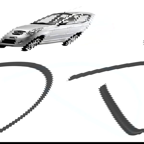 Borracha Vedação Porta Dianteira Direita Kia Picanto 2009