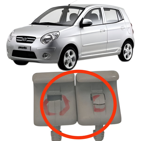 Par Presilha Quebra Sol Kia Picanto 1.0 2009 2010 Detalhe