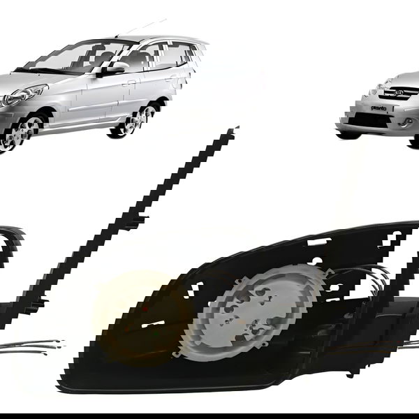 Retrovisor Esquerdo Ford Fiesta 1.6 2007