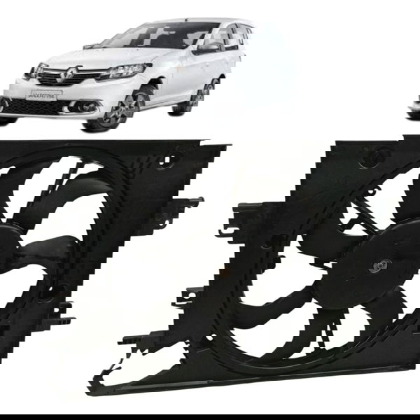 Ventoinha Eletroventilador Renault Sandero 1.0 2015 Detalhe