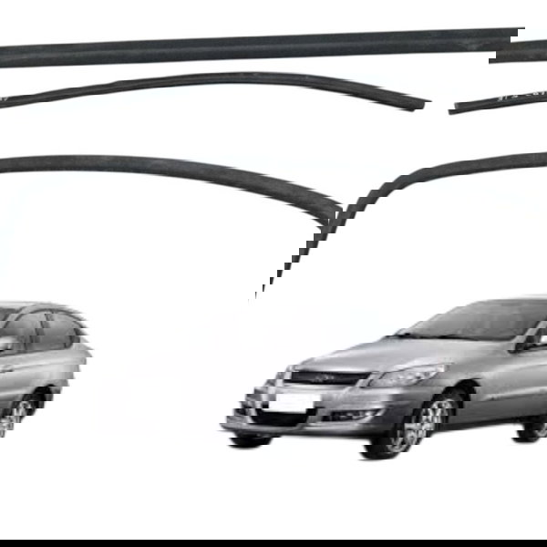 Kit Pestana Canaleta Traseira Esquerda Chery Cielo 2012