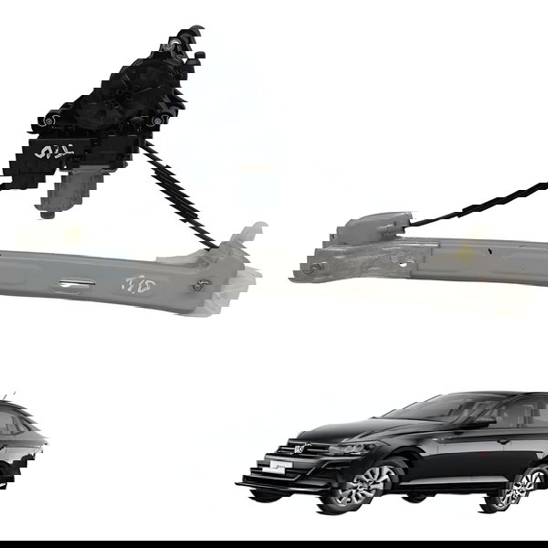 Maquina Vidro Traseira Direita Volkswagen Virtus 2019